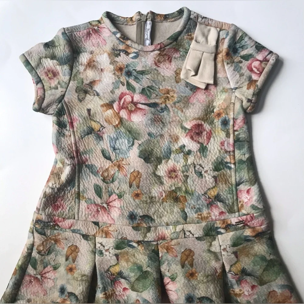 Mayoral floral dress, size 7.
